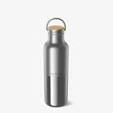 Klean Kanteen Insulated Rise Reflect 592ml (20oz) water bottle with bamboo cap, brushed stainless | Ships Within New Zealand - K1011496